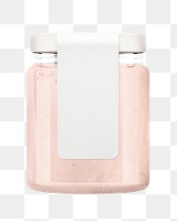 Pink jelly png jar with blank label