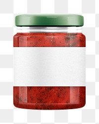 Tomato sauce png jar with blank label