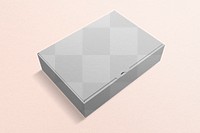 Paper box png mockup, transparent packaging 