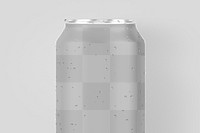 Soda can mockup png transparent, beverage product packaging