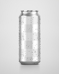 Beverage can png mockup transparent design for drink packaging