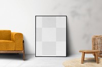 Frame mockup png transparent, wall decoration