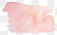 Aesthetic png glitter sticker, pink watercolor graphic