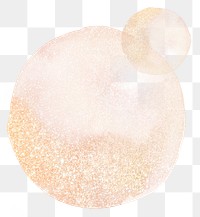 Aesthetic png glitter sticker, pink watercolor graphic