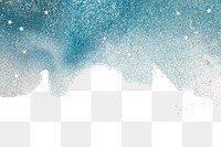 Starry sky border png background, watercolor glitter design