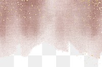 Pink png border, watercolor glitter design