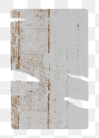 White ripped png poster, abstract paper on the wall on transparent background