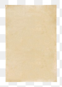 Brown vintage poster png, eco stationery with blank space on transparent background