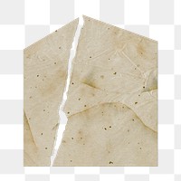 Torn note png paper, aesthetic stationery on transparent background