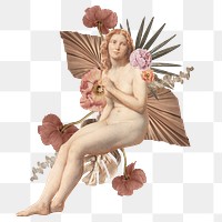 Aesthetic woman png cut out, transparent background