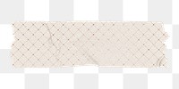 Washi tape png sticker, beige triangle pattern collage element