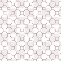 Seamless geometric png pattern, transparent background, beige hexagon
