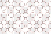 Abstract geometric png pattern, transparent background, beige hexagon