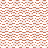 Wave line png pattern, transparent background, orange seamless