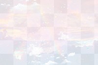 Rainbow sky background png, aesthetic transparent, pink pastel design