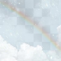 Rainbow sky background png, aesthetic transparent design