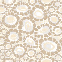 African flower png pattern, transparent background, earth tone design