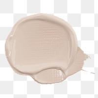 Cream paint brush stroke png