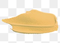 Yellow paint brush stroke png 