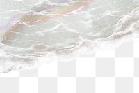 Beach png border, ocean wave design, transparent background 