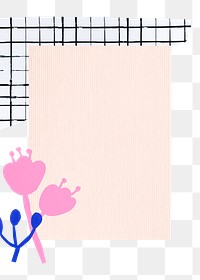 Digital note png, simple sticker for cute digital design, transparent background