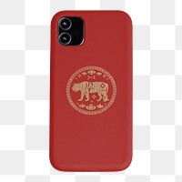 Chinese smartphone png, Lunar New Year celebration design 