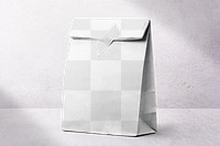 Pastry bag png mockup, eco-friendly packaging