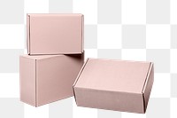 Pink boxes png transparent, small business packaging 