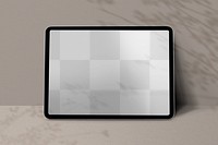 Tablet screen png mockup, transparent digital device