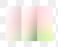 Tri-fold pamphlet png transparent, gradient pastel