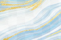 Blue fluid art png glitter texture, transparent background