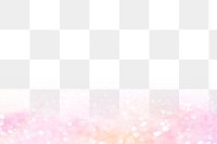 Pink glitter png feminine border, transparent background