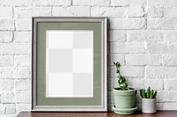 Picture frame png mockup, wall decoration, transparent design