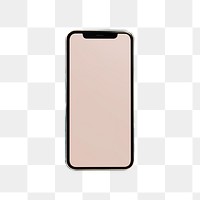 Smartphone screen png cut out, transparent background