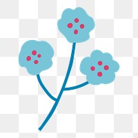 Flower png sticker in transparent background