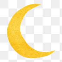 Moon png collage element, paper craft design in transparent background