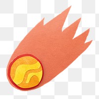 Meteorite png sticker in transparent background