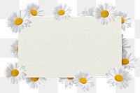 Png floral frame sticker, botanical design in transparent background