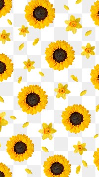 Floral pattern png, botanical, transparent background