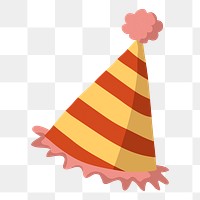 Party hat png illustration, sticker element, transparent background