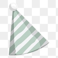 Party cone png hat illustration, sticker element, transparent background