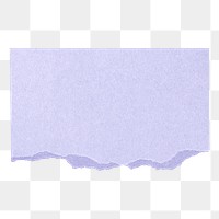 Purple png ripped paper sticker on transparent background