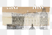 Architecture note png, transparent background 