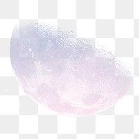 Aesthetic moon png sticker, transparent background