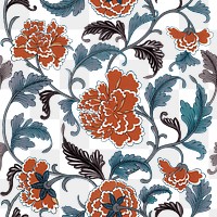 Chinese vintage floral png seamless pattern, decorative oriental art, transparent background