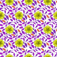 Oriental flower png seamless pattern, transparent background