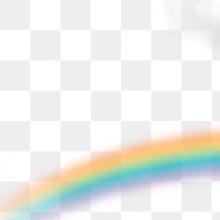 Rainbow png border overlay, sky transparent background