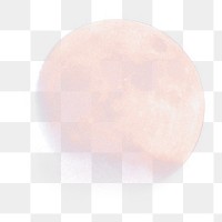 White moon png sticker, sky transparent background