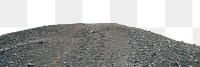 Gravel path png ripped paper border, transparent background