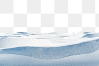 Snow drift png border, transparent background